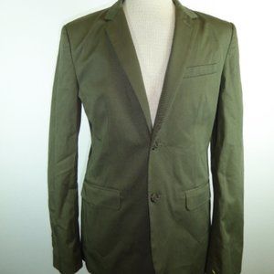 Propr khaki olive green cotton blazer 40